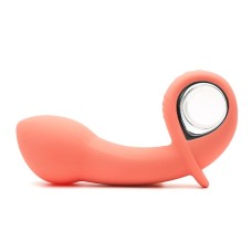 Анальний вібратор KisToy Klein Orange з кінчиком, що надувається, unisex, діаметр 3,5-5 см