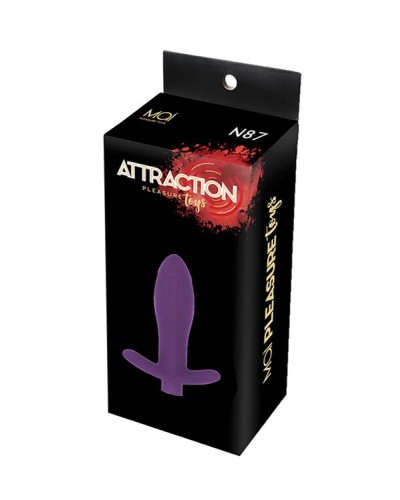 Анальна пробка з вібрацією MAI Attraction Toys №87 Black перезаряджаєма, длина 11см, диаметр 3,5см