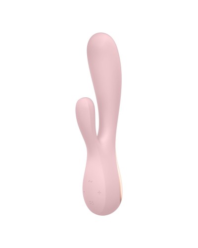 Смарт вібратор-кролик Satisfyer Mono Flex Mauve, 2 мотори, керування через інтернет