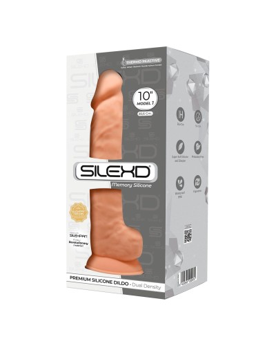 Фаллоимитатор реалистичный SilexD Arnold Flesh (MODEL 5 size 10in), двухслойный, силикон+Silexpan, д