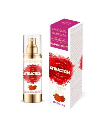 Розігрівальна масажна олія з феромонами MAI PHEROMON MASSAGE OIL — STRAWBERRY (30 мл)