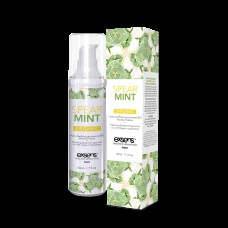 Масажна олія EXSENS Organic Spear Mint 50мл розігріває, без цукру, без парабенів, їстівна