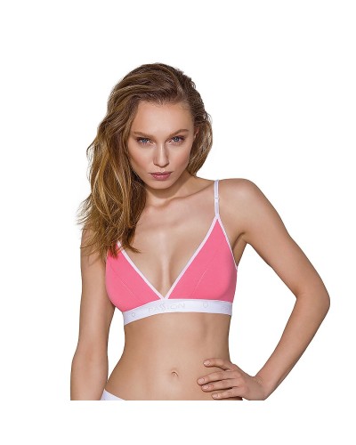 Спортивный топ с двойными бретелями Passion PS007 TOP pink, size L