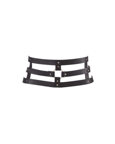 Портупея-пояс Bijoux Indiscrets MAZE - Wide Belt and Restraints Black, экокожа