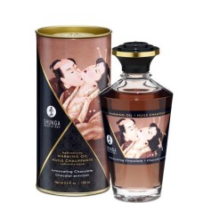 Розігрівальна олія Shunga Aphrodisiac Warming Oil – Intoxicating Chocolate (100 мл) без цукру