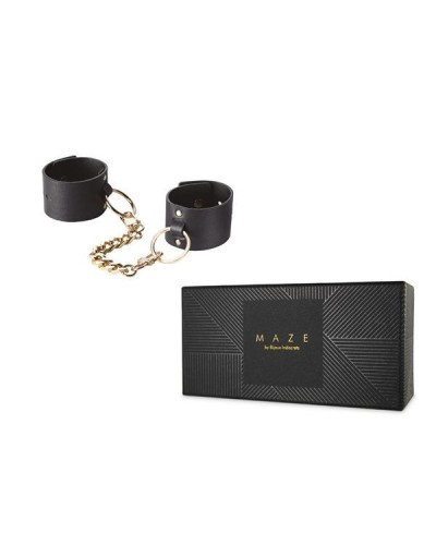 Наручники Bijoux Indiscrets MAZE — Wide Cuffs Black