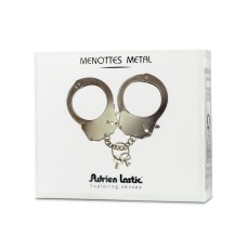Наручники металлические Adrien Lastic Handcuffs Metallic (полицейские) (мятая упаковка)