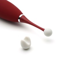 Кліторальний вібратор KisToy C-King, з двома доп. насадками, потужна прицільная стимуляція