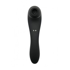 Вакуумний стимулятор з вібрацією Wooomy Smoooch Black Clitoral Suction & Vibration