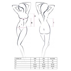 Комплект білизни LEXINE SET black XXL/XXXL- Passion: ліф-топік, трусики