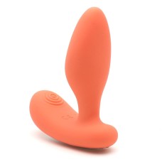Вібропробка і масажер простати 2-в-1 KisToy Gordon Orange з пультом ДК, гнучка ніжка