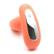 Вібропробка і масажер простати 2-в-1 KisToy Gordon Orange з пультом ДК, гнучка ніжка