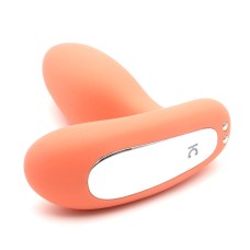 Вібропробка і масажер простати 2-в-1 KisToy Gordon Orange з пультом ДК, гнучка ніжка