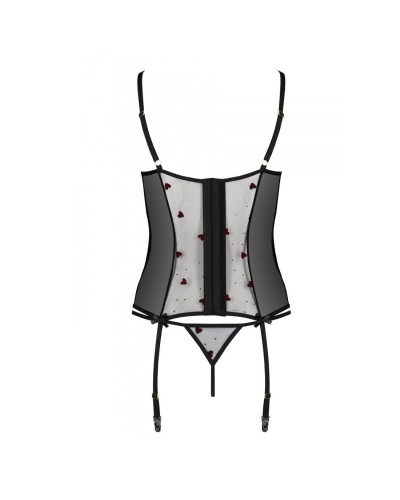 Корсет с подвязками + стринги LOVELIA CORSET black XXL/XXXL - Passion