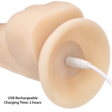 Фалоімітатор з вібрацією та ротацією Naked ADDICTION James 8″ Rotating & Vibrating Dong, пульт ДК