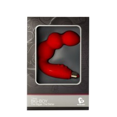 Вібромасажер простати Rocks Off Big-Boy Red,  масаж промежини, макс. діаметр 4,5 см