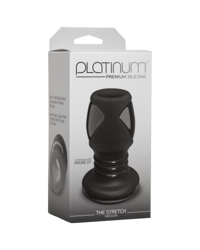 Анальный туннель Doc Johnson Platinum Premium Silicone - The Stretch - Medium - Black