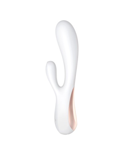 Смарт вібратор-кролик Satisfyer Mono Flex White, 2 мотори, керування через інтернет