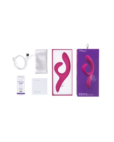 Смарт вібратор-кролик We-Vibe Nova Fuchsia, ергономічний, регульований кут нахилу стовбура