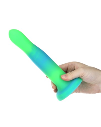 Светящийся в темноте фаллоимитатор ADDICTION Rave 8″ Glow in the Dark Dildo Blue Green, 20,3 см