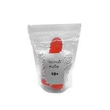 Крафтове мило-член із присоскою Чистий Кайф Red size M, натуральне