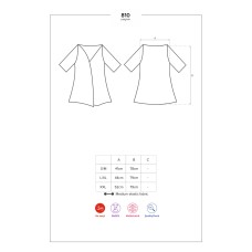 Obsessive 810-PEI-1 peignoir black L/XL