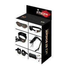 Набор MAI BDSM STARTER KIT Nº 75 Leopard: плеть, кляп, наручники, маска, ошейник, веревка, зажимы