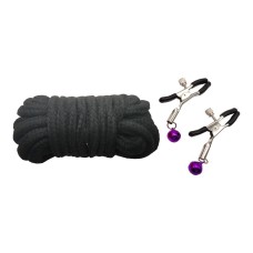 Набор MAI BDSM STARTER KIT Nº 75 Leopard: плеть, кляп, наручники, маска, ошейник, веревка, зажимы