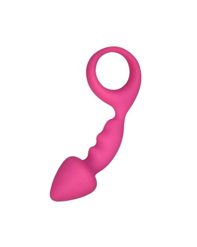 Анальная пробка Adrien Lastic Budy Pink со стимулирующей ножкой, макс. диаметр 2,5см