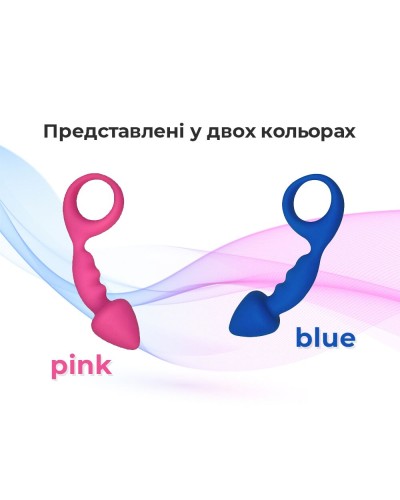 Анальная пробка Adrien Lastic Budy Pink со стимулирующей ножкой, макс. диаметр 2,5см