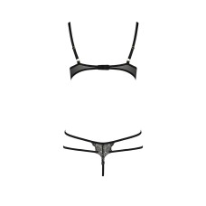 Боді монокіні з відкритими грудями VALERY BODY black S/M - Passion Exclusive