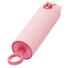 Вібратор CuteVibe Teddy Pink (Black Dildo), реалістичний вібратор під виглядом морозива