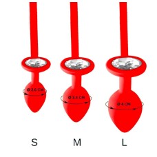 Чоловічі труси XS-2XL із силіконовою анальною пробкою Art of Sex - Joni plug panties size S Red