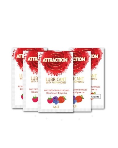 Пробник лубриканта с феромонами MAI ATTRACTION LUBS RED FRUITS (10 мл)