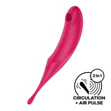 Вакуумний стимулятор Satisfyer Twirling Pro Red