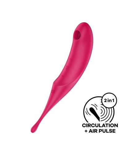 Вакуумний стимулятор Satisfyer Twirling Pro Red