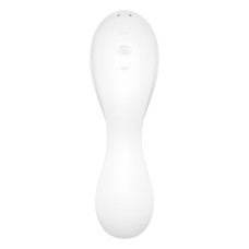 Вакуумний смарт-стимулятор із вібрацією Satisfyer Curvy Trinity 5 (White), керування зі смартфона