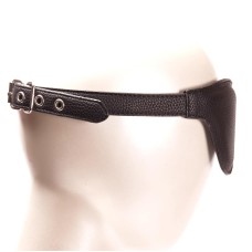 Маска на очі Pornhub Faux Leather Mask екошкіра, чорна, дуже комфортна