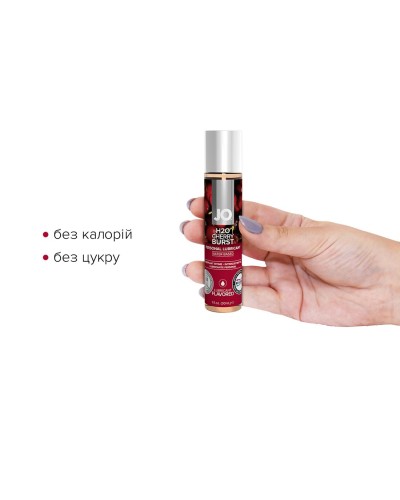 Смазка на водной основе System JO H2O — Cherry Burst (30 мл) без сахара, растительный глицерин