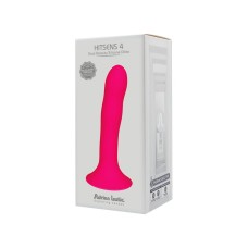 Дилдо з присоскою Adrien Lastic Hitsens 4 Pink, відмінно для страпона, діаметр 3,7 см, довжина 17,8 