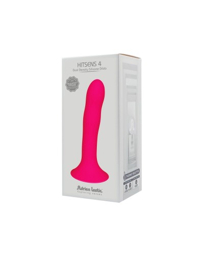 Дилдо з присоскою Adrien Lastic Hitsens 4 Pink, відмінно для страпона, діаметр 3,7 см, довжина 17,8 