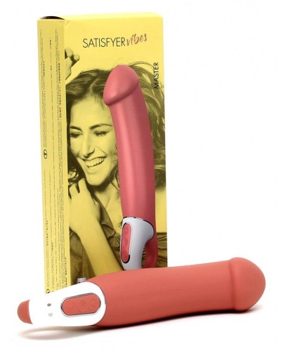 Потужний вібратор Satisfyer Vibes Master, гнучкий литий силікон, 12 режимів роботи, діаметр 46 мм