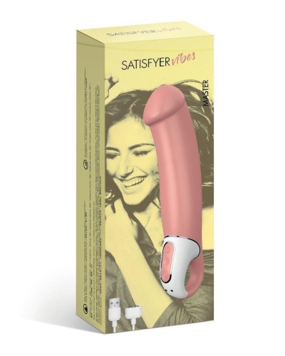 Потужний вібратор Satisfyer Vibes Master, гнучкий литий силікон, 12 режимів роботи, діаметр 46 мм