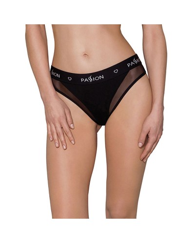 Трусики з прозорою вставкою Passion PS002 PANTIES black, size S