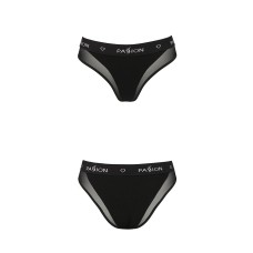 Трусики з прозорою вставкою Passion PS002 PANTIES black, size S