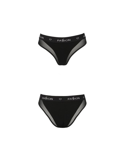 Трусики з прозорою вставкою Passion PS002 PANTIES black, size S