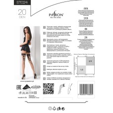 Чулки ST024 1/2 nero - Passion