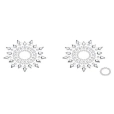 Пэстис из кристаллов Petits Joujoux Gloria set of 2 - Silver, украшение на грудь