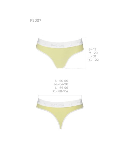 Спортивные трусики-стринги Passion PS007 PANTIES yellow, size M