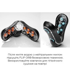 Мастурбатор Tenga FLIP ORB STRONG — Blue Rush, с изменяемым сжатием, со стимулирующими шариками